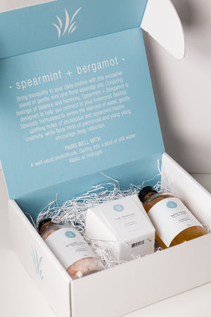 
                  
                    Bath Set: Spearmint + Bergamot
                  
                