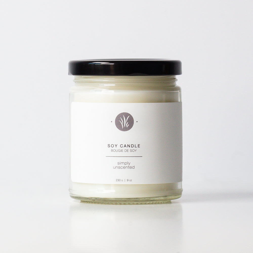 Simply Unscented Soy Candle
